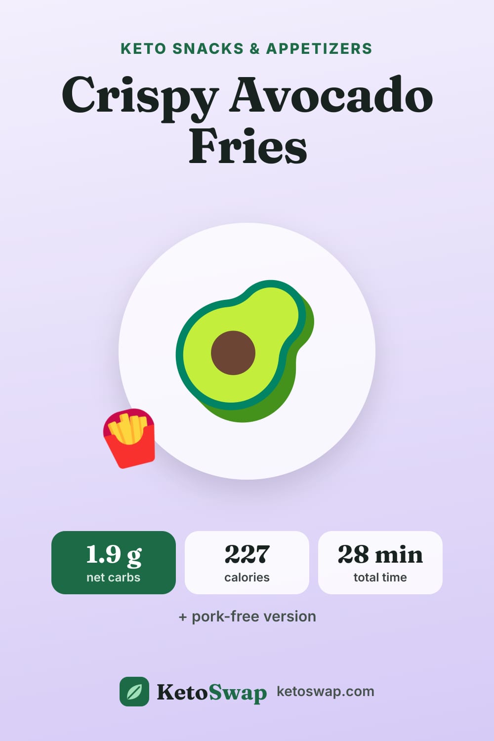 Crispy Avocado Fries — pin image