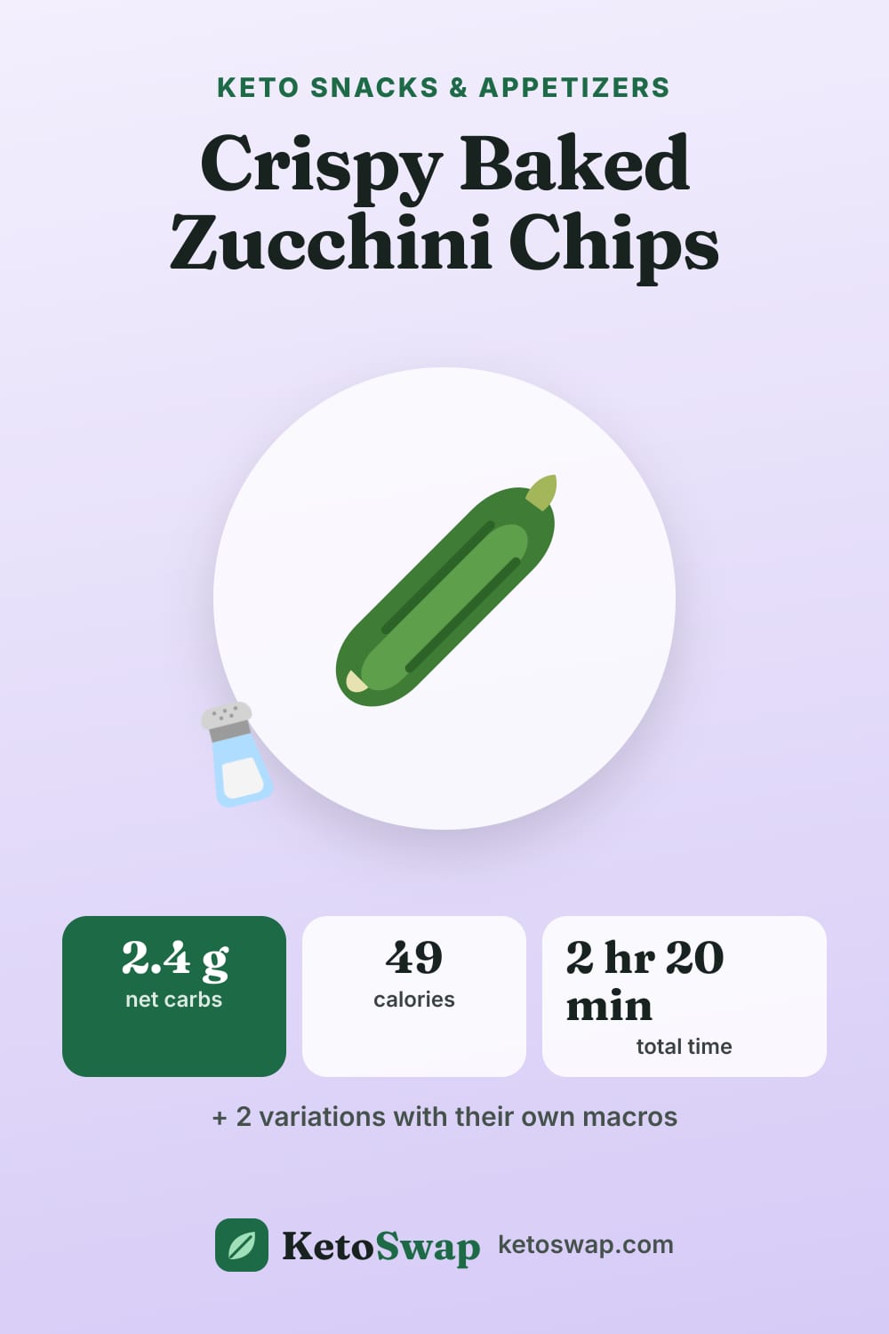 Crispy Baked Zucchini Chips — pin image