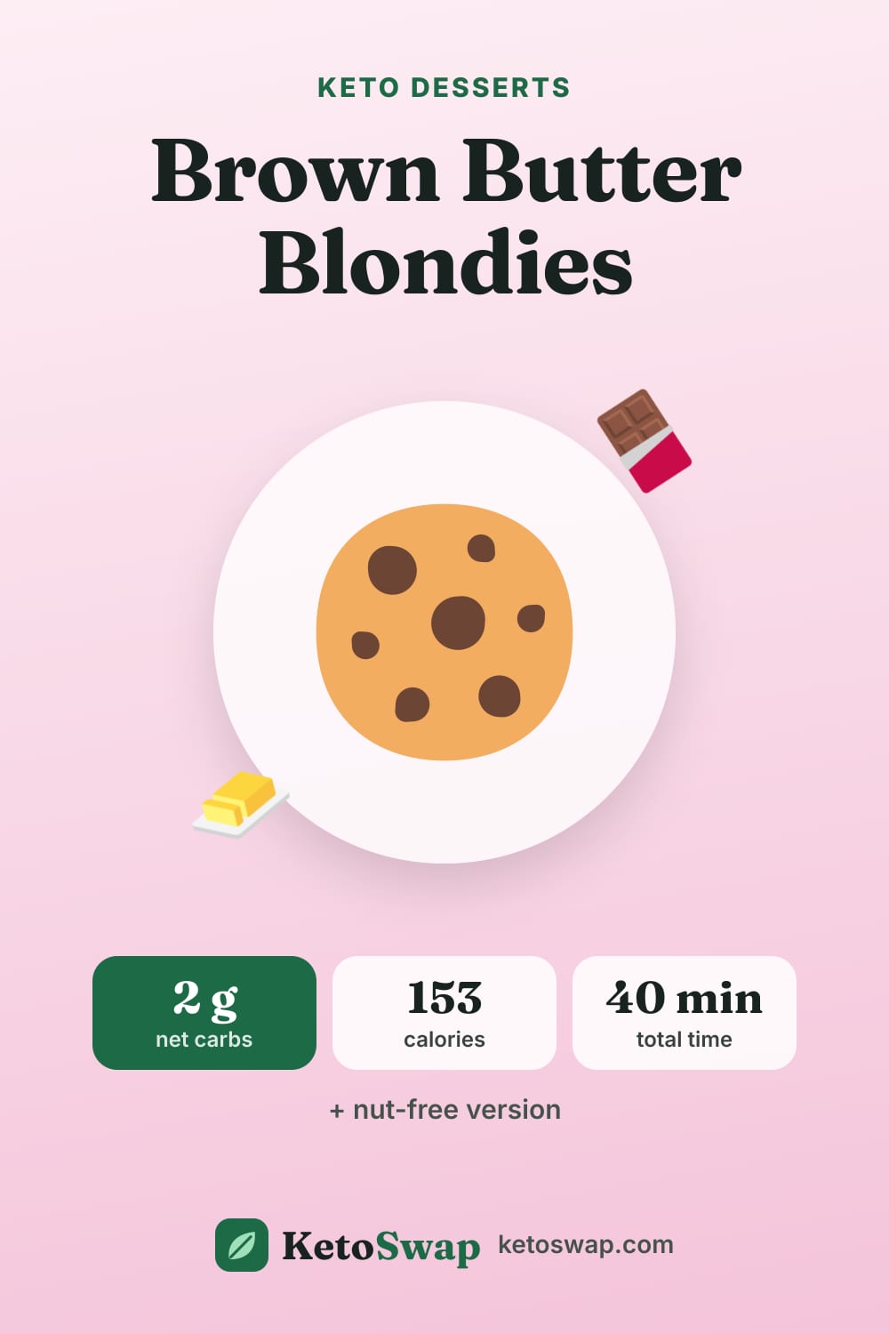 Brown Butter Blondies — pin image