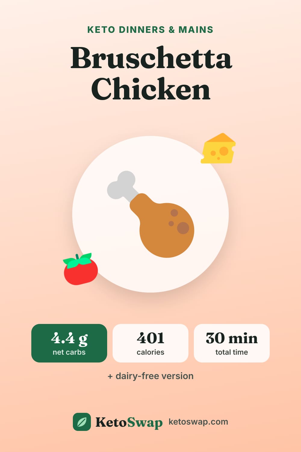 Bruschetta Chicken — pin image