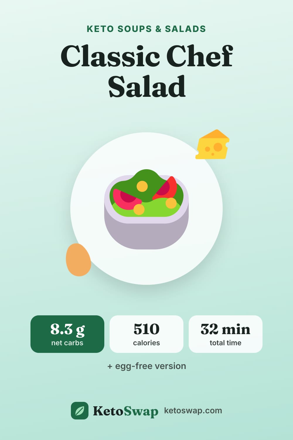 Classic Chef Salad — pin image