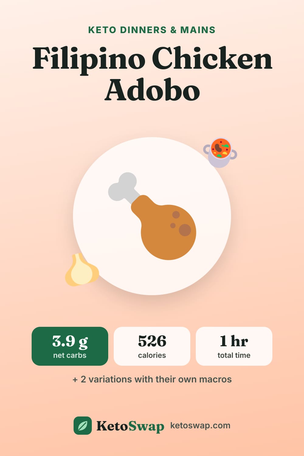 Filipino Chicken Adobo — pin image