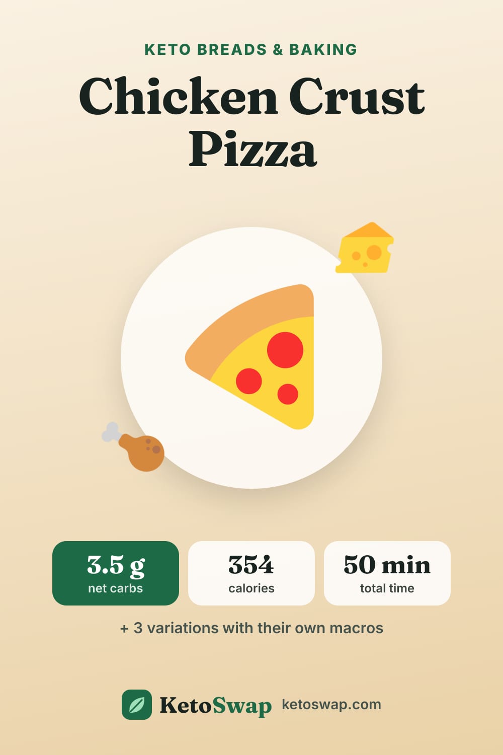 Chicken Crust Pizza — pin image