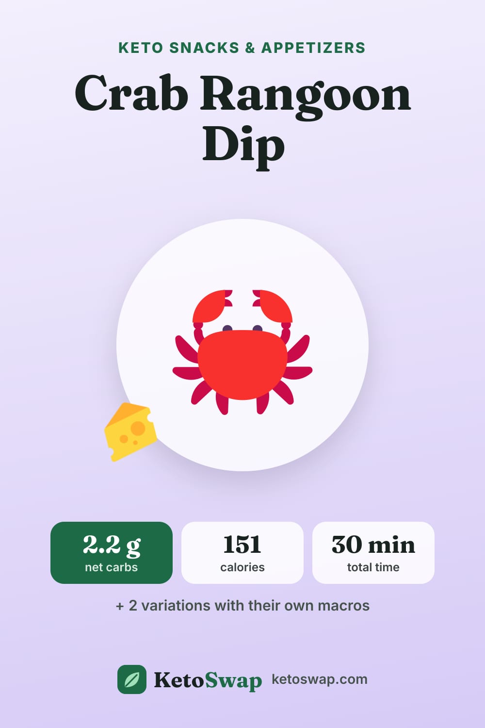 Crab Rangoon Dip — pin image