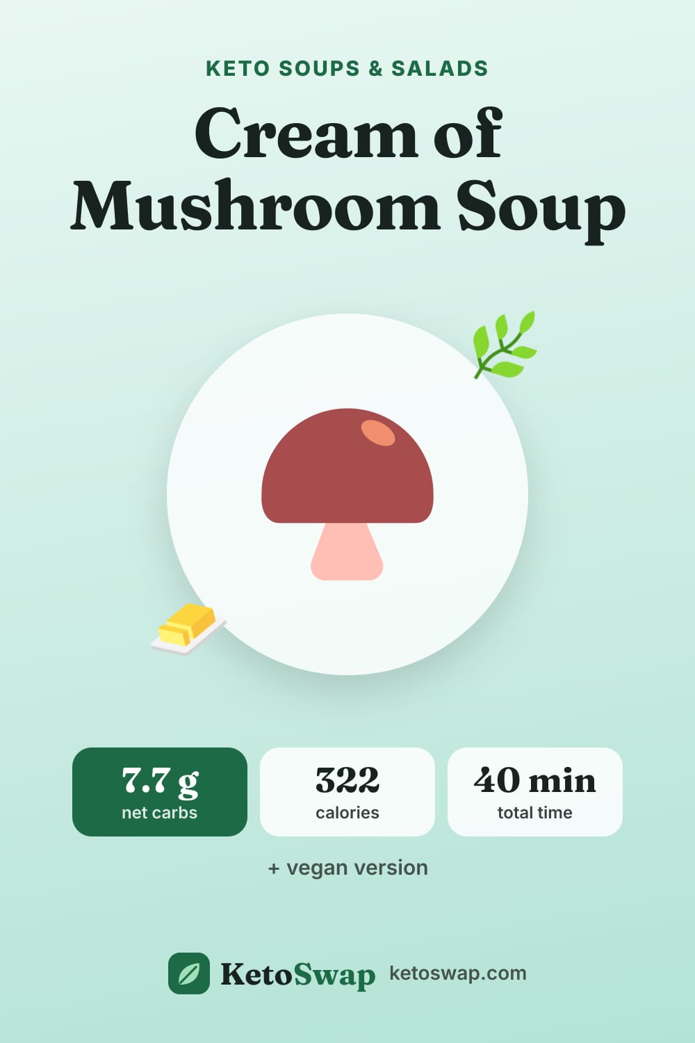 Cream of Mushroom Soup — pin image