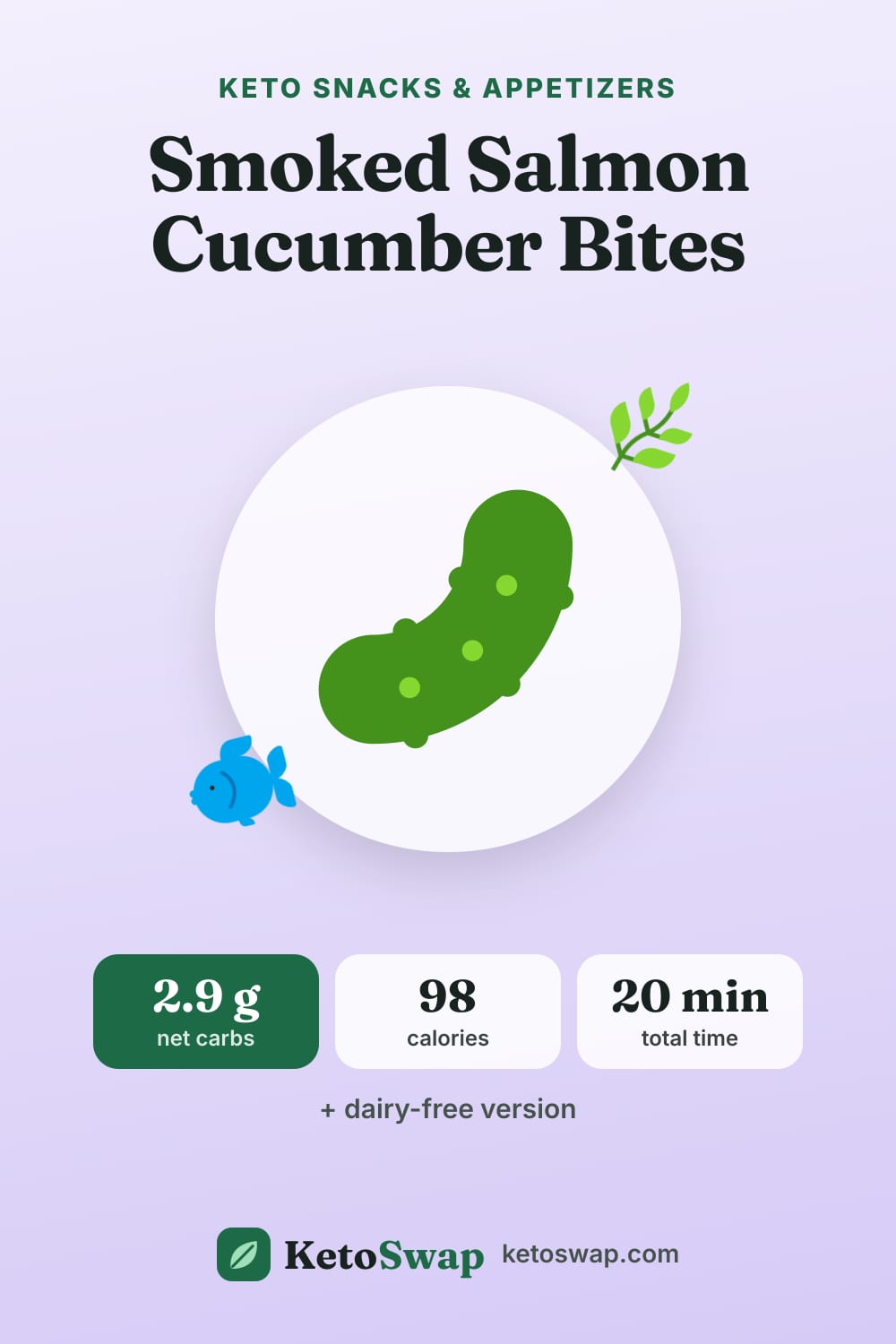 Smoked Salmon Cucumber Bites — pin image