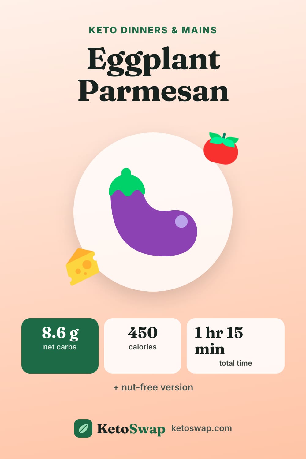Eggplant Parmesan — pin image