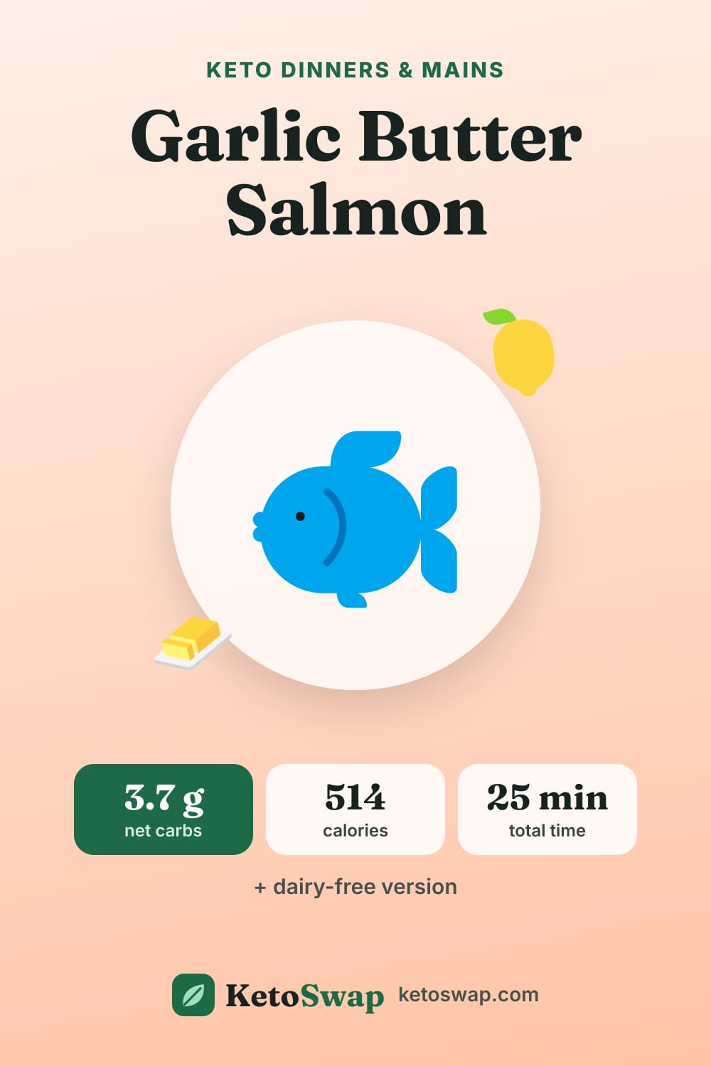 Garlic Butter Salmon — pin image