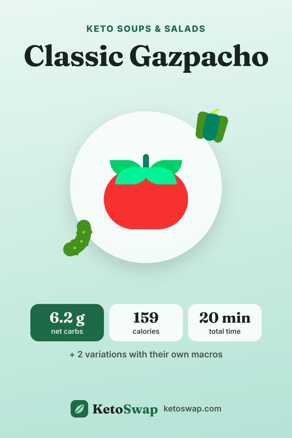 Classic Gazpacho — pin image