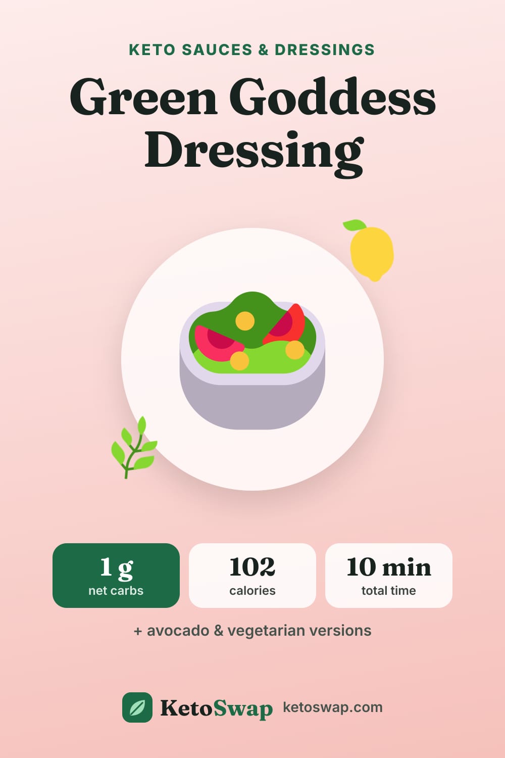 Green Goddess Dressing — pin image