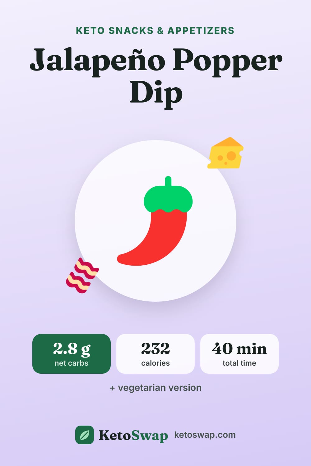 Jalapeño Popper Dip — pin image