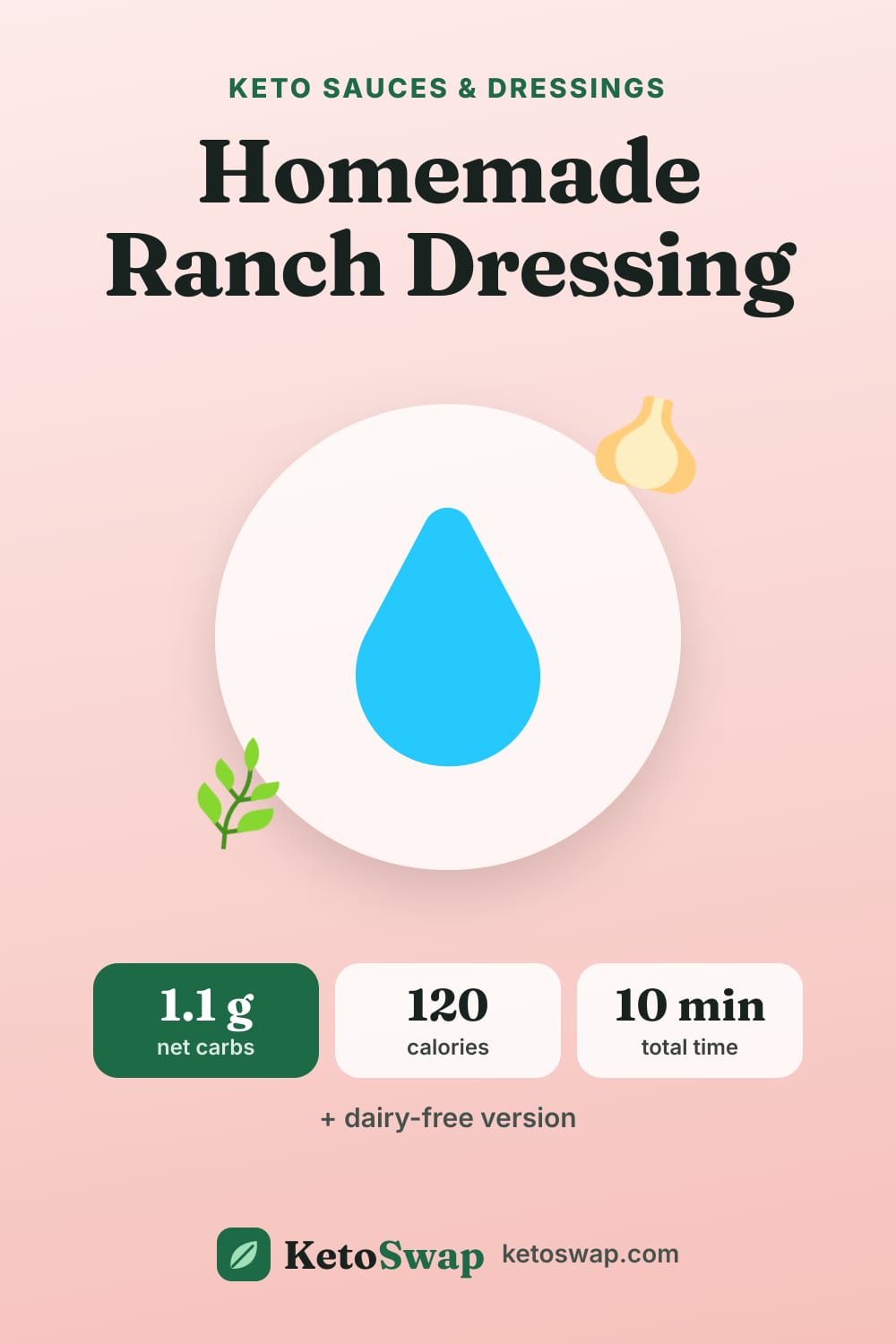 Homemade Ranch Dressing — pin image