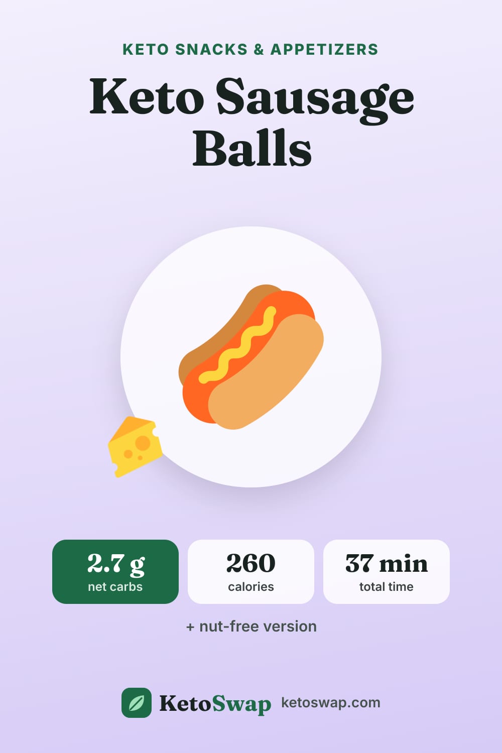 Keto Sausage Balls — pin image
