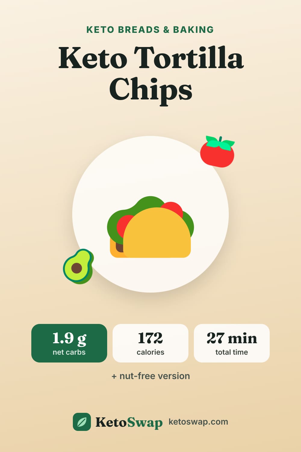 Keto Tortilla Chips — pin image