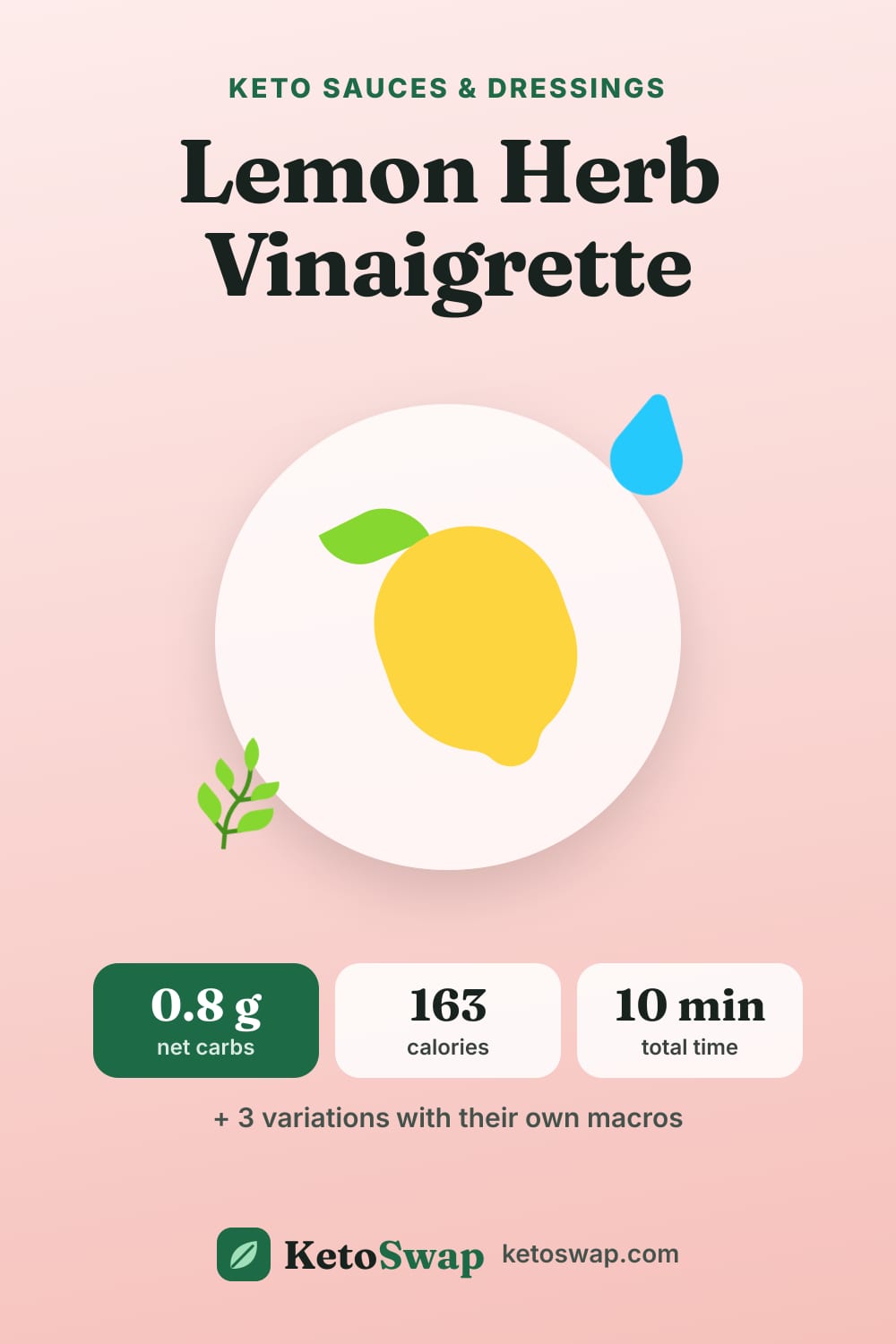 Lemon Herb Vinaigrette — pin image