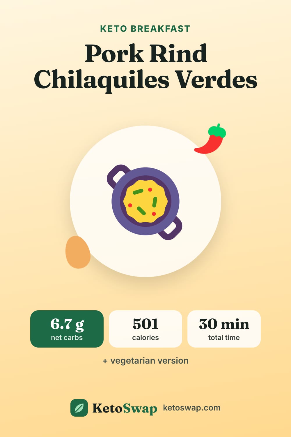 Pork Rind Chilaquiles Verdes — pin image