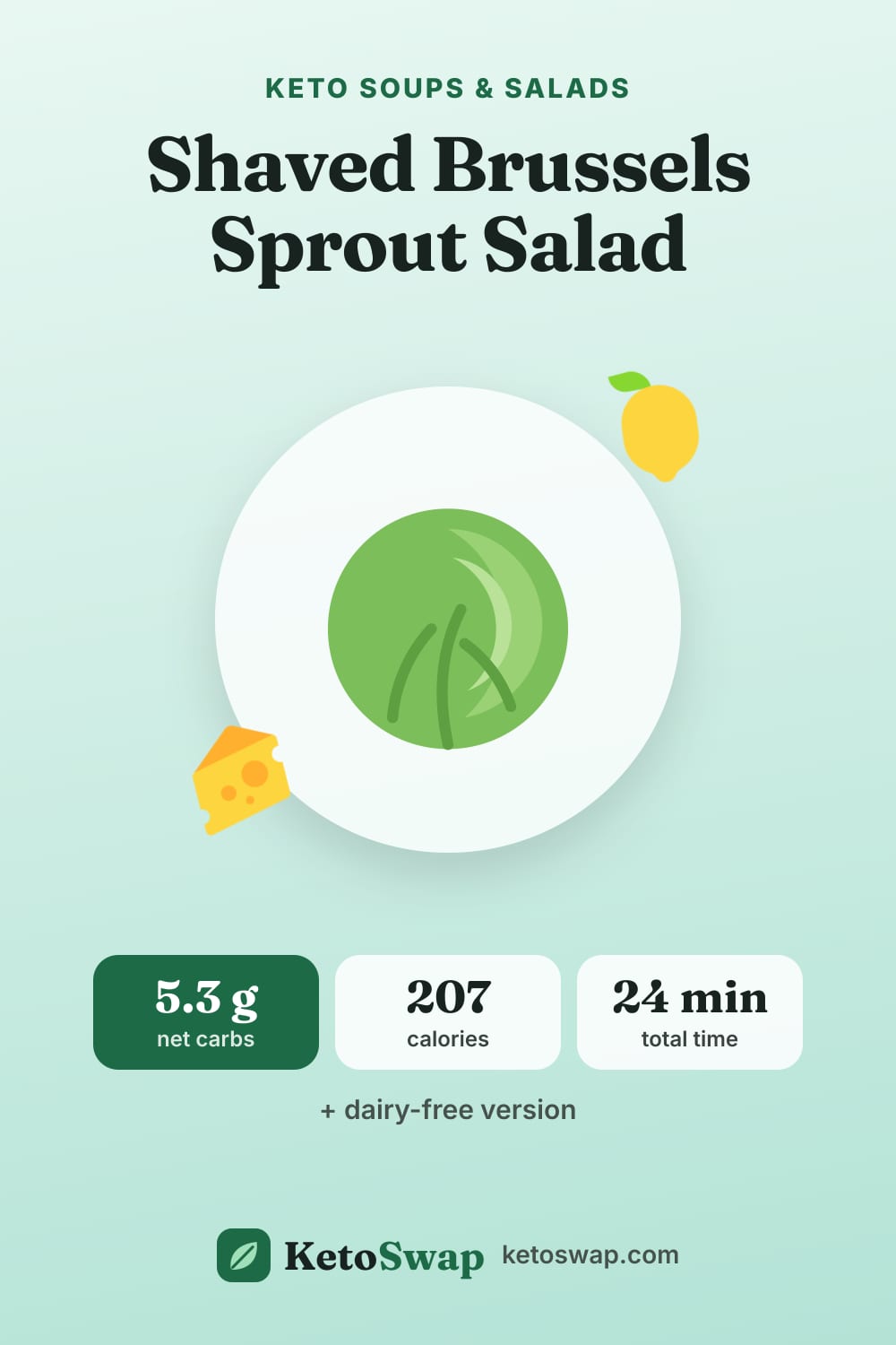 Shaved Brussels Sprout Salad — pin image