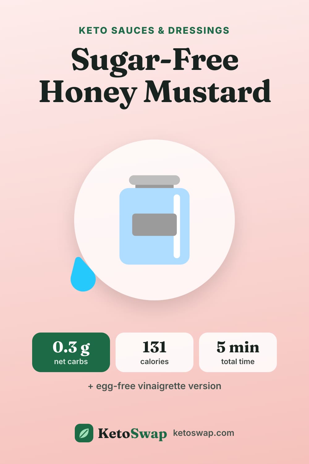 Sugar-Free Honey Mustard — pin image