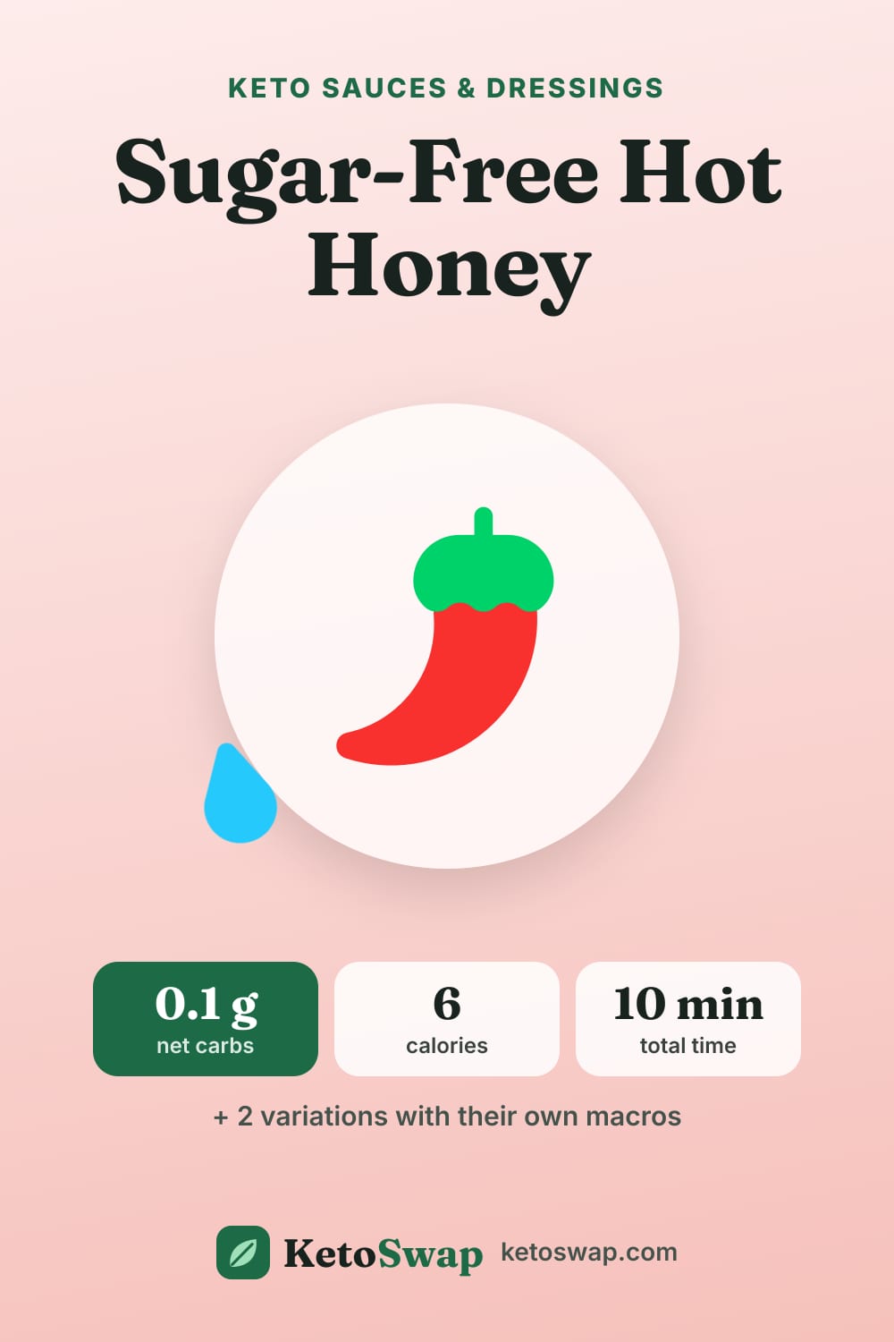 Sugar-Free Hot Honey — pin image