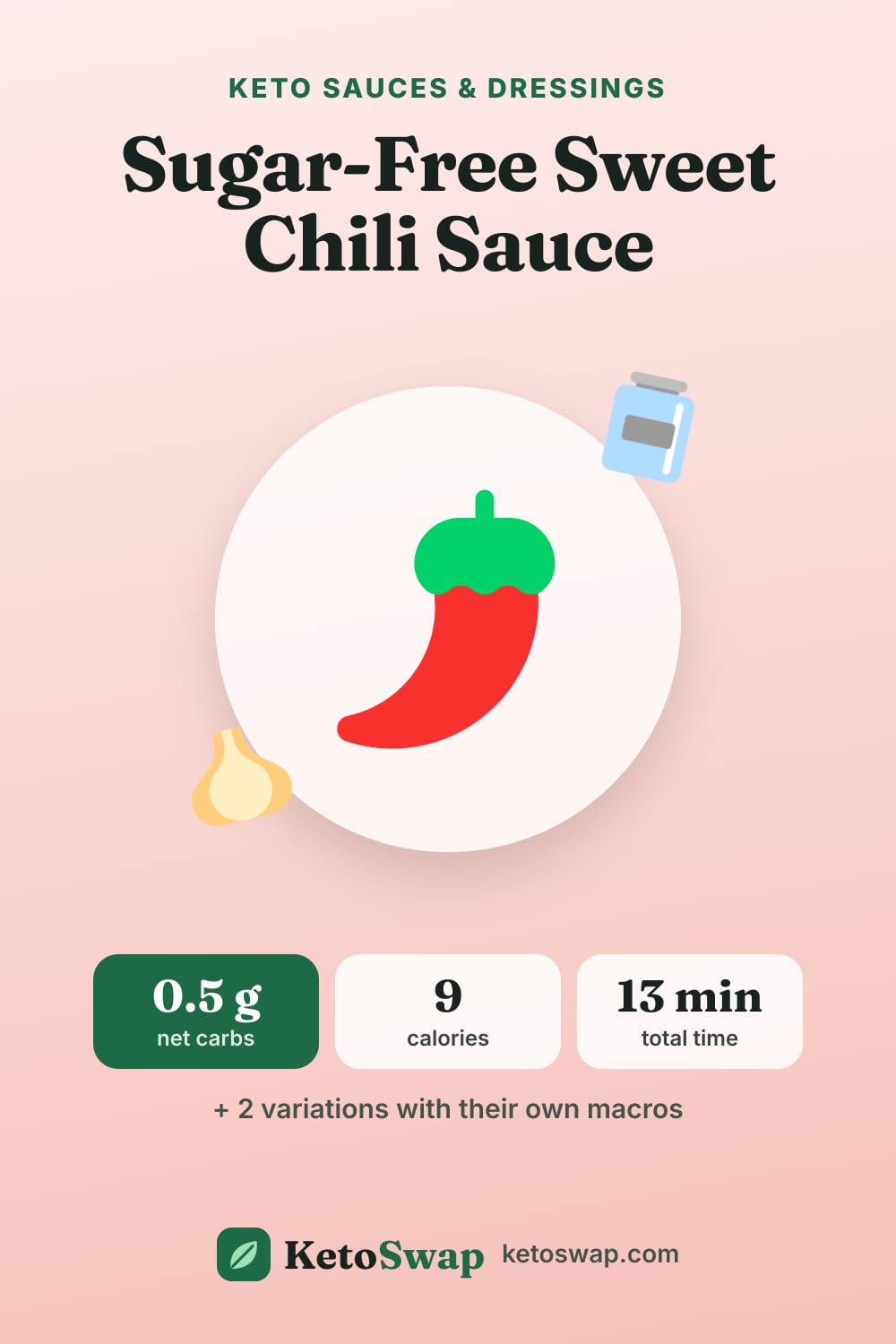 Sugar-Free Sweet Chili Sauce — pin image